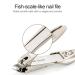 Stainless Steel Nail Clipper with Catcher - Slanted Edge Fingernail Cutter for Men and Women | Mr-1115plus - Buy Online on GoSupps.com
