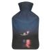 Lighthouse Hot Water Bottle With Cover Plush Bed Bottle Hand Warmer For Adults And Children 26.5X15.3cm