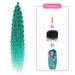 DSoar 22 Deep Twist Crochet Hair - Ocean Wave Curly Bohemian Braids 3 Packs Synthetic Hair Extensions in Green - Buy Online on GoSupps.com