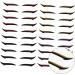 BIUDECO Double Sided Eyelid 60 Pairs Eyeshadow Stickers Double Sided Tape Winged Eyeliner Stencil Eye Makeup Tools With Wings 14X10X0.5cmx3pcs Assorted Colorx3pcs - Buy Online on GoSupps.com