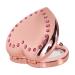 MiniPortable Compact Metal Cosmetic Mirror Elegant and Stylish Heart Shaped Mirror Portable Compact Metal Cosmetic Mirror Elegant and Stylish Heart Shaped Mirror 1X/2X Magnifying (Heart Rose)