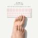 Semi Cured Gel Nail Strips | Glossy Pink Toe Nail Stickers | 32pcs UV Gel Nail Wraps for Salon Quality Pedicures at Home - Buy Online on GoSupps.com