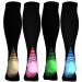 beusilay 8 pairs of compression stockings for men and women compression socks support stockings (15-20 mmHg) for running traveling sports flights pregnancy maternity cycling nurses SM Assortment 02 (4 pairs)