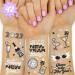 xo  Fetti New Years Eve Party Supplies Tattoos - 42 Glitter Styles | NYE Party Favors  Happy New Year Decorations  NYE 2023 Decor