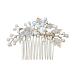 Housoutil Rhinestone Hair Clips Princess Headband Rhinestone Headpiece Pearl Hair Pin Flower Clips Bridal Hair Clip Pearl Hair Clip Rhinestone Hair Pin Headpiece Tiara Comb Bride Wedding