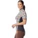 Kerrits Always Cool Ice Fil Short Sleeve Shirt - Tan Painted Horse/Black Large - Buy Online on GoSupps.com