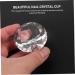 nail art crystal cup crystal nail art cup dish glass nail art cup nail painting pen nail glitter holder manicure painting tools nail crystal bowl liquid crystal glass nail polish 6x6cm Transparent - Buy Online on GoSupps.com