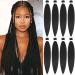Just Another One 26-inch Pre-Stretched Braiding Hair Extension Yaki Straight Synthetic Hair Braids For Women Girls & Unisex - Black EZ1 Black 26 inches - Buy Online on GoSupps.com