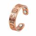 EnerMagiX Magnetic Copper Rings for Women & Men Ultra Strength Magnets 99.95% Solid Pure Copper Adjustable (0203)