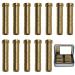 50/100/150 Grain Archery Arrow Copper & Aluminum Insert Screw Copper Brass Arrow Inserts Arrowheads Connector,for Diameter.244 Arrow Shaft Archery Accessories(12 PCS)