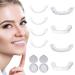 Dentures of provisional teeth false teeth cosmetic teeth veneers teeth teeth instant veneers teeth fake teeth smile smiled teeth top below cosmetics 2 pairs