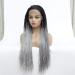 Shop Gradient Long Straight Front Lace Wig with Braids - International Shipping Available - Buy Online on GoSupps.com
