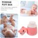 Minkissy 9 Pcs Powder Puff Box Set | Baby Body Powder Puff Travel Dispenser | Infant Talcum Powder Bottles | Pink Sponge | Powder Storage Bottle - Buy Online on GoSupps.com