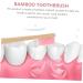 Buy Goohochy Sustainable Bamboo Toothbrush Set - 4 Pack Adult & Children's Charcoal Toothbrushes - Eco-Friendly Travel Pink & Rose Options - Buy Online on GoSupps.com
