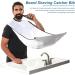 Beard Shaving Catcher Bib with Two Hooks Family's Beard Apron Adjustable Beard Shaving Cape for Shaving & Hair Clippings Keep Hair & Beard Off Clothes and Floor - Buy Online on GoSupps.com
