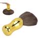 Haircutting Neck Duster Brush Salon Home Barbershop Hair Sweeping Brush Soft Nylon Professional Barber Handle Tool for Women Men Face Neck Gold - Buy Online on GoSupps.com