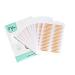 100Pcs Single-Sided Pearl Grid Eyelid Tape - Natural Invisible Olive Shape Breathable & Long-Lasting for Effortless Makeup