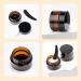 10 Pack Amber Glass Cans - 10ml Refillable Cosmetic Containers for Creams Lotions & Essential Oils - Buy Online on GoSupps.com