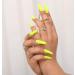 Sethain Glossy Coffin False Nails Blue Ballerina Fake Nails Long Full Cover Pure Press on Nail for Women and Girls (Yellow) - Buy Online on GoSupps.com