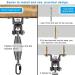 MegaDeal: BeneLabel Heavy Duty Boxing Punching Bag Hanger with 360 Rotation & Wood Beam Holder - Includes Spring, Screws, Carabiner & Comfort Spring - 5.9 inch - Buy Online on GoSupps.com