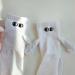3D Doll Couple Socks Funny Magnetic 3D Doll Couple Socks Casual Cotton Crew Socks Novelty Funny Cotton Couple Socks One Size White-1pcs