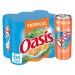 OASIS Tropical Boite Slim 33 cl x 6 - Boisson Fruit e Rafra chissante en Canette de 330 ml Id ale pour l' t et les Sorties en Plein Air - Pack de 6 Canettes Pratiques et L g res. - L'Unit