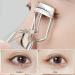 Silver Eyelash Curler | Durable & Portable Metal Tool with Silicone Strip | Long-Lasting Eye Cosmetic Accessory for Women - Buy Online on GoSupps.com
