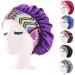 Tossper Women Satin Night Cap - Wide Elastic Hair Cover & Bonnet for Curly Hair - Black - Buy Online on GoSupps.com
