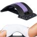 Back Massager Stretcher Waist Lumbar Massager Fitness Lumbar Support Back Stretcher Relaxation Massage Spine Pain Relief Tool (Purple)