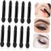 SKISUNO 100 Pcs Eye Shadow Applicator Eyeshadow Double Sided Brush Eyeshadow Black - Buy Online on GoSupps.com