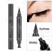 Wonder X Winged Black Liquid Eyeliner Set - Dual Ended Matte Pen & Stamp, 4 PCs - Long Lasting, Smudge Proof Eye Makeup for Women - Buy Online on GoSupps.com
