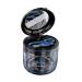 Sureh Retainer-etui prosthesis bath box with brush mirror prosthesis container portable prosthesis box cup for denture prosthesis bridges traditional braces (black)