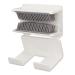 Vcedas Wall Hair Catcher Multifunctional Shower Screen Hair Collector Hair Trap for Bathroom Drain Protector White