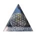 Shungite Orgonite Pyramid Orgonite Shungite Orgonite Pyramid Shungite EMF Protection Flower of Life