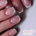 Maggidea Short Square French False Nails - 24pcs Stick on Nails with Glue, Classic Elegant White Tips Design for Women and Girls - Short Square Pink - Buy Online on GoSupps.com