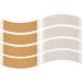 Lace Front Support Wigs Adhesive Tape C Curve Lace Front Human Wig Support Tape Strips Brown wig tape - brown brown - Buy Online on GoSupps.com