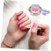 minkissy Nail Art Crystal Cup Cosmetics Cover Glass Purple Manicure 6.5x8cm Purple - Buy Online on GoSupps.com