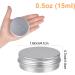 Aluminum Tins - Sopito 24 Pack 15ml Empty Round Tins for Lip Balm Cosmetics Mini Candles & Crafts - Buy Online on GoSupps.com