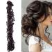 Ponytail Extension Hairpiece Hair Tie Updos Hair Bun Voluminous Like Real Hair Medium Brown