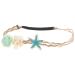 Lurrose 1Pc Sea Star Headband Forehead Beach Hairbands Pearl Shell Headpiece for Wedding Carnival Party