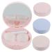 Je compris lens holder 4 pieces storage socket storage boxes travel contact lens holder small case for objective contact lens tank contact lens organizer bag care box morandi