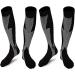 Buy Clicitina Compression Stockings Over the Knee for Women & Men - XXL Black Nylon | International Shipping Available - Buy Online on GoSupps.com