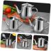 Zerodeko 4pcs Stainless Steel Oil Pot Spice Bottles Pot Bacon Grease Container Olive Oil Container Syrup Jar Keeper Oils Filter Pot Stainless Steel Container Seasoning Pot Oil Bottle Olives 20x15cmx4pcs Silverx4pcs - Buy Online on GoSupps.com