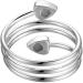 Buy Silver Magnetic Copper Ring for Arthritis Pain Relief - Adjustable for Men & Women - Buy Online on GoSupps.com