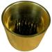 JWL HAWNKOA PRODUCTS (1) Solid Brass Water Holding Ikebana Flower Cup 2 3/8 Tapered Pin Frog Holder (Polished Brass)