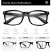 Reducblu 5 Pack Oversize Square Reading Glasses for Women +3.00 Diopters - Buy Online on GoSupps.com