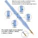 21PC Adjustable Punch Needle Embroidery Kit - Wooden Handle Pen, Hoops, Cloth - DIY Craft Set for Adults - Blue - Buy Online on GoSupps.com