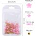 3D Flower Nail Charms Rhinestone with Golden Silver Beads - Nail Art Supplies for Professionals (White Silver+Pink Gold) - Buy Online on GoSupps.com