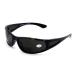 V.W.E. Men Bi-focal Tinted Readers - Nearly Invisible Wrap Around Reading Sunglasses Glasses Outdoor Black 2.0 x