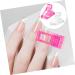 Mikinona Manicure Tools 48 pcs Finger Tip Fixing Clamps and UV Accessories Gel Curve Manicure Quick Poly A Salon Home Kit Tool Pink Nails Forms Clips Art Fixation Pinching Fiberglass 1 count (Pack of 1) White Pinkx4pcs - Buy Online on GoSupps.com